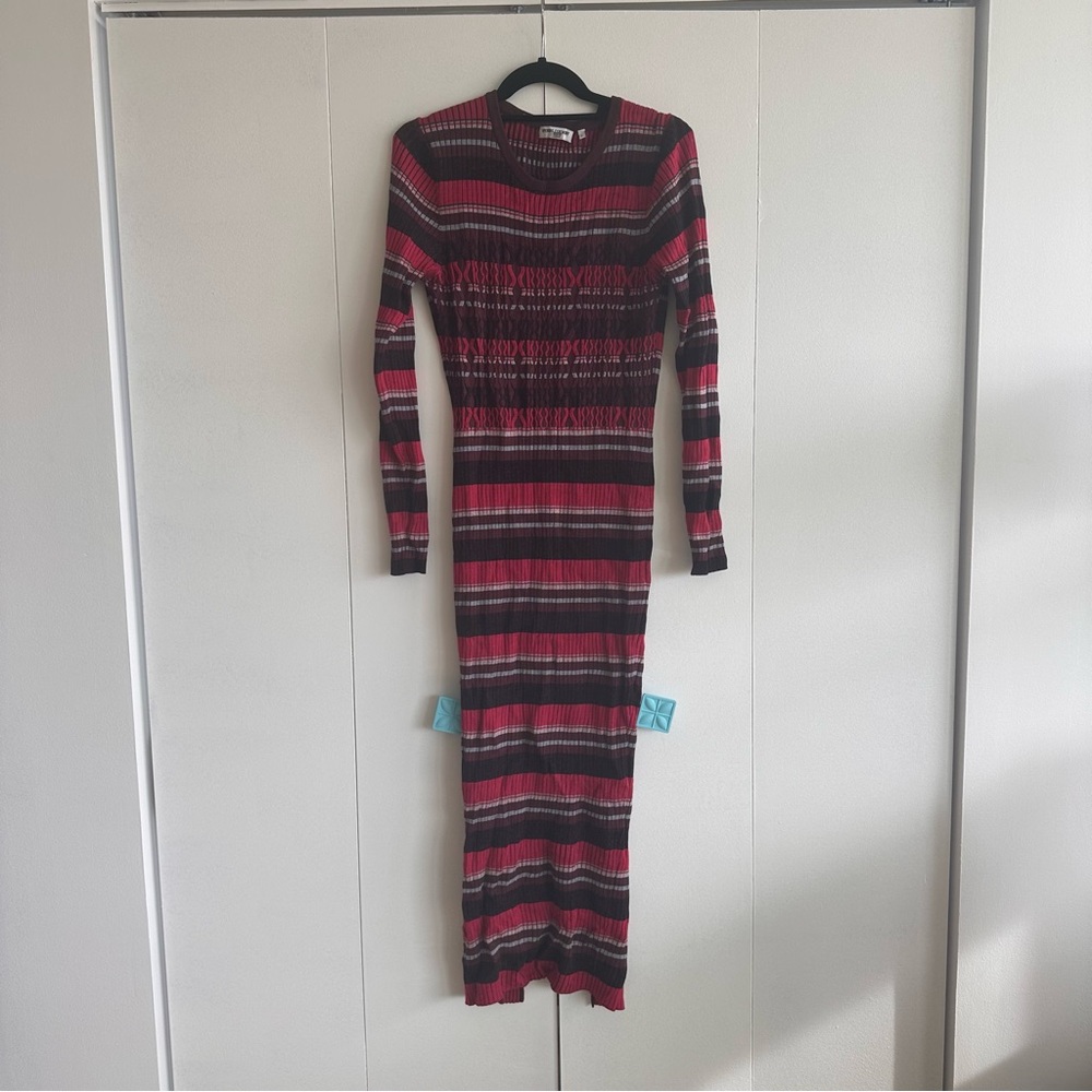 Opening ceremony knit dress with back slit.